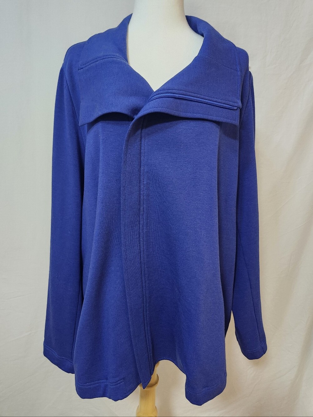 Blue Sky Bamboo/Cotton Blend Jacket in Cobalt Blue